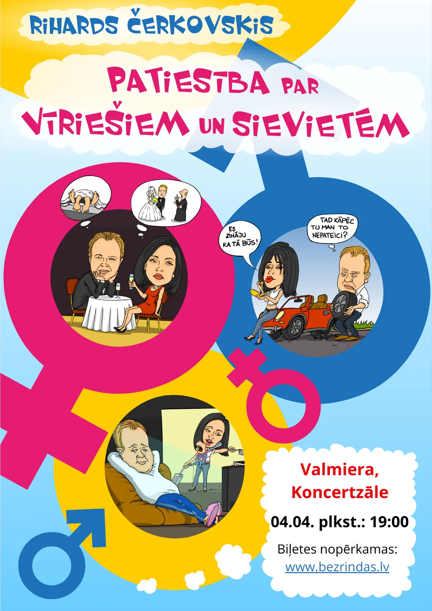 Patiesība par vīriešiem un sievietēm – Riharda Čerkovska stāvizrāde
